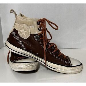 Converse Chuck Taylor City Hiker Brown Leather Mens Sz 8.5 Womens Sz 10.5